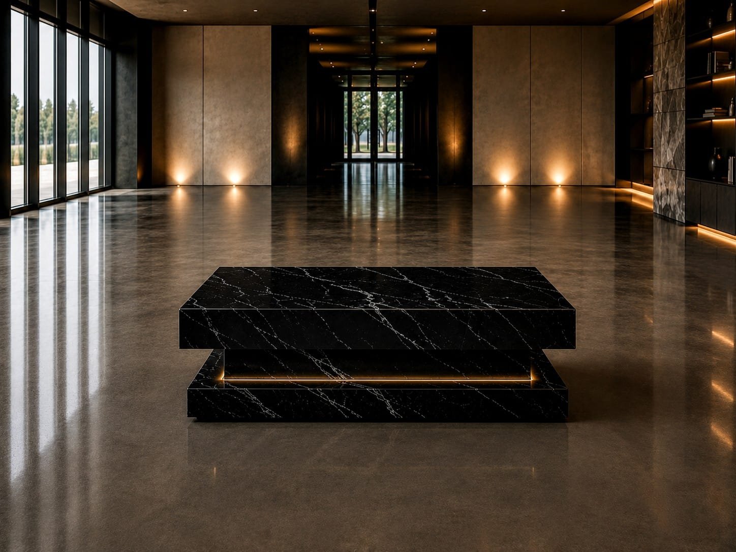 SQUARE luxury ceramic table